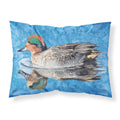 'Caroline'S Treasures 8830Pillowcase Teal Duck Moisture Wicking Fabric Standard Pillowcase, Large, Multicolor'