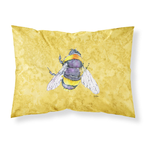'Caroline'S Treasures 8852Pillowcase Bee On Yellow Moisture Wicking Fabric Standard Pillowcase, Large, Multicolor'