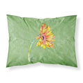 'Caroline'S Treasures 8854Pillowcase Gerber Daisy Orange Moisture Wicking Fabric Standard Pillowcase, Large, Multicolor'