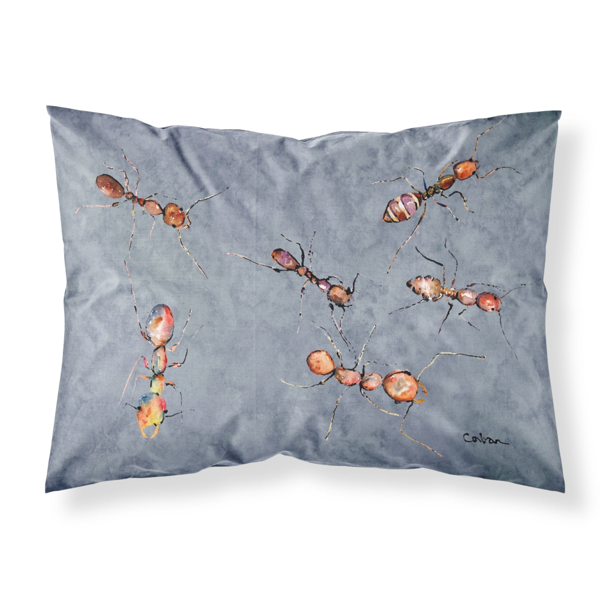 'Caroline'S Treasures 8880Pillowcase Ants Moisture Wicking Fabric Standard Pillowcase, Large, Multicolor'