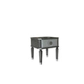 End Table, Charcoal & Light Gray Finish
