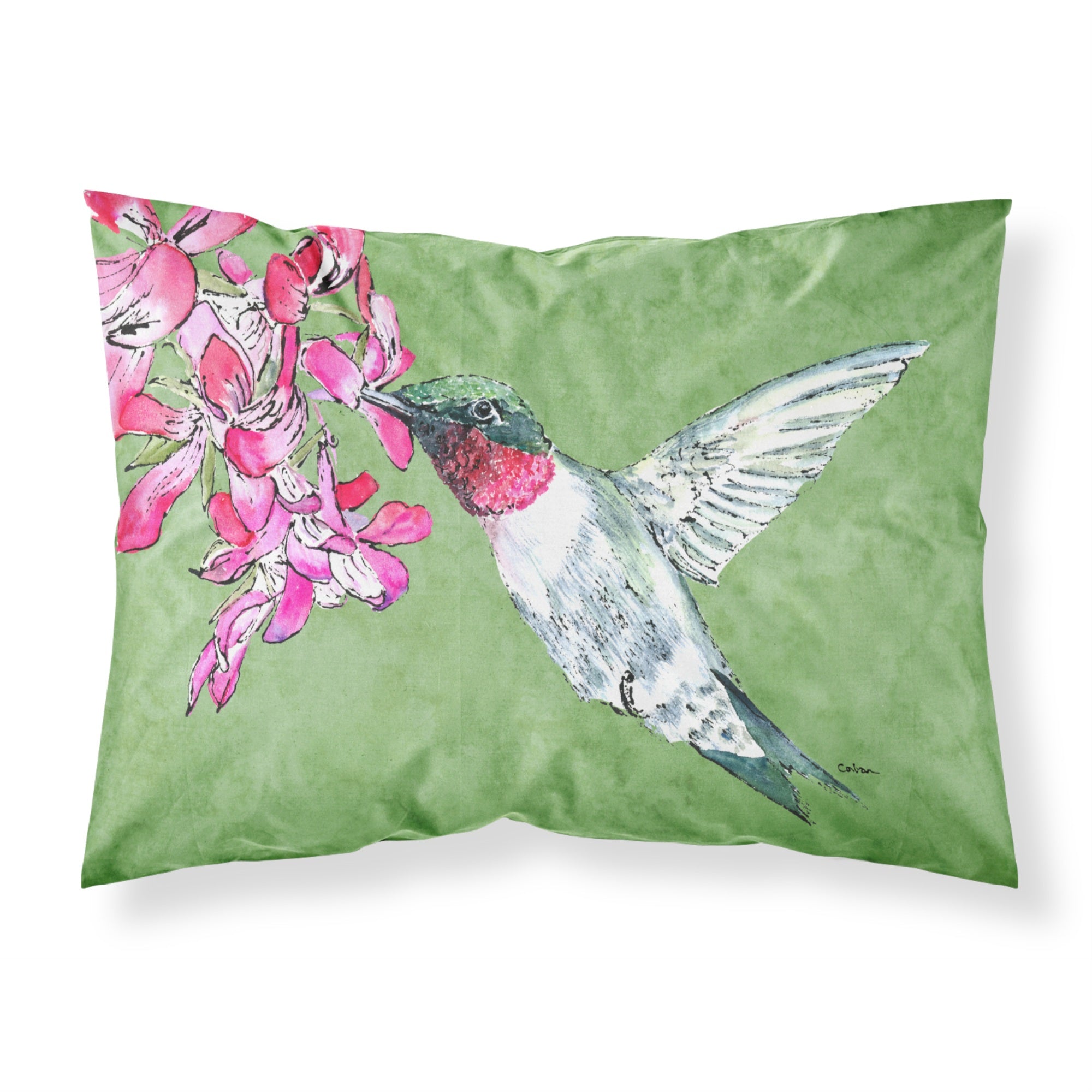 'Caroline'S Treasures 8886Pillowcase Hummingbird Moisture Wicking Fabric Standard Pillowcase, Large, Multicolor'