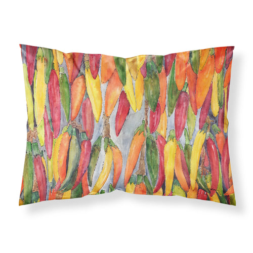 'Caroline'S Treasures 8893Pillowcase Hot Peppers Moisture Wicking Fabric Standard Pillowcase, Large, Multicolor'