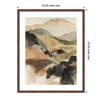 Framed Art Tonal Mountains II by Amy Lighthall