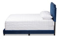 Baxton Studio Darcy Luxe And Glamour Navy Velvet Upholstered Full Size Bed