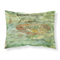 'Caroline'S Treasures '' Abstract Red Fish'' Printed, Polyester Envelope Closure Pillowcase, Standard, Multicolor'