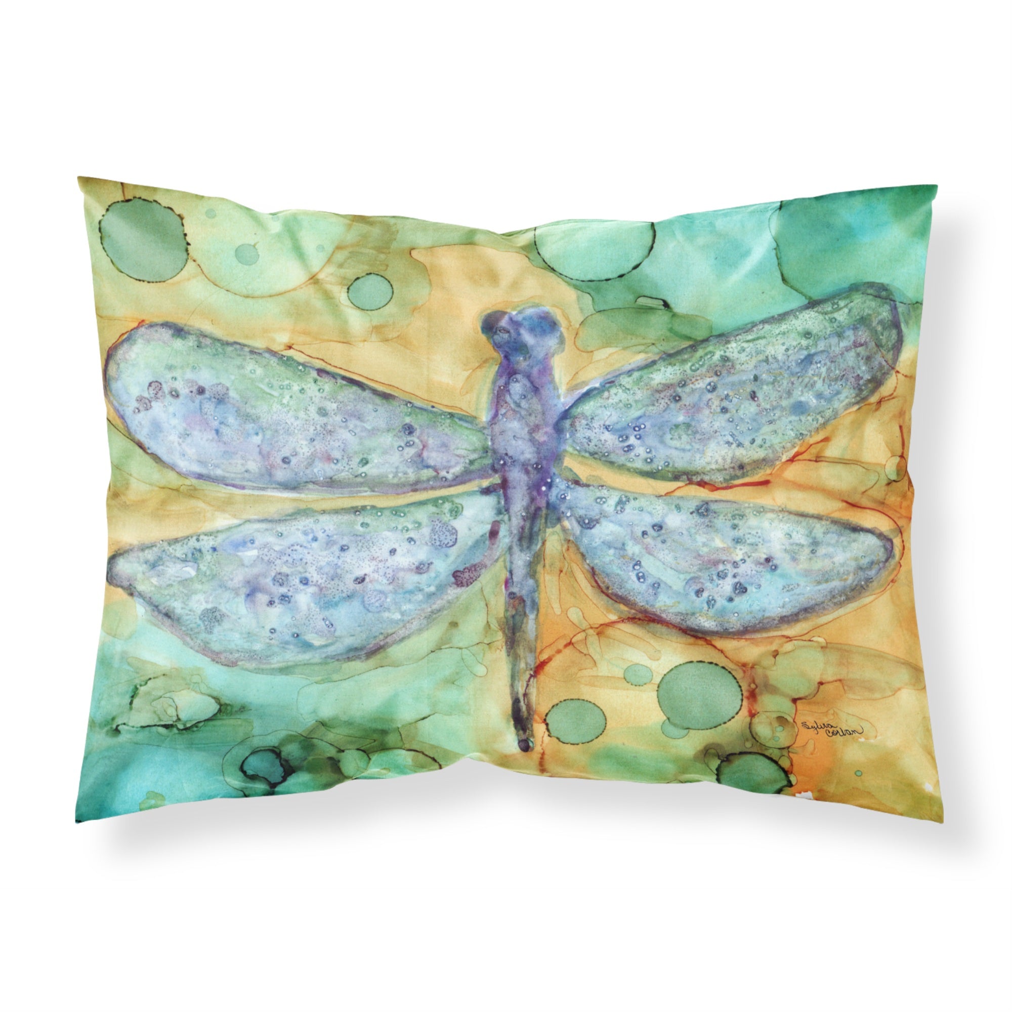 'Caroline'S Treasures Abstract Dragonfly Fabric Standard Pillowcase 8967Pillowcase, Multicolor'