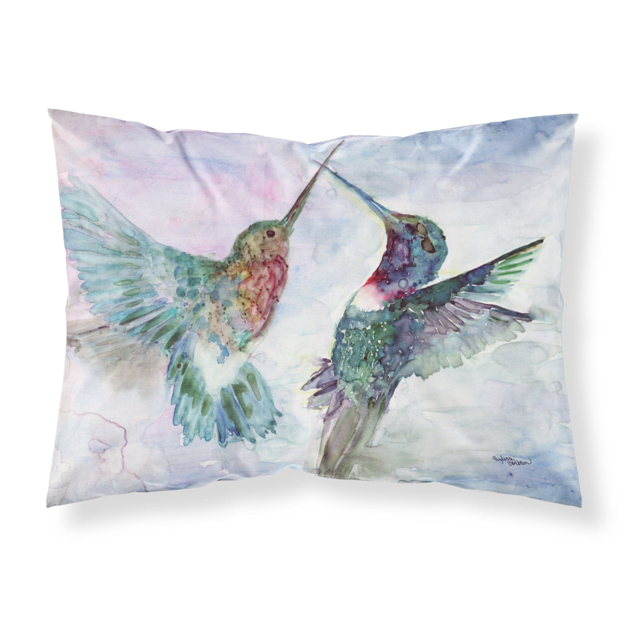 'Caroline'S Treasures Hummingbird Combat Fabric Standard Pillowcase 8968Pillowcase, Multicolor'