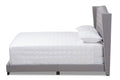 Baxton Studio Alesha Modern and Contemporary Grey Fabric Upholstered King Size Bed