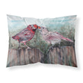 'Caroline'S Treasures Red Bird Feeding Fabric Standard Pillowcase 8981Pillowcase, Multicolor'