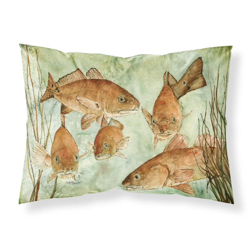 'Caroline'S Treasures Red Fish Swim Fabric Standard Pillowcase 8983Pillowcase, Multicolor'