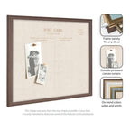 Framed Fabric Pinboard Linen Vintage Post Card Wall Organization