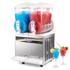 Commercial Slushie Machine 8 Gallon Dual Tank with LED Lights
