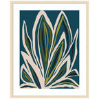 Framed Art Blue Flora 1 by Alicia Bock