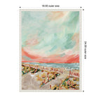 Sylvie Landscape 03 Beach Framed Canvas by Annie Quigley