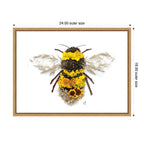 Bumble Bee by Madeline Jeppesen Framed Canvas Wall Art Print
