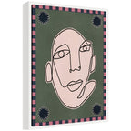 Sylvie Under The Sun 5 Framed Canvas by Shatha Al Dafai