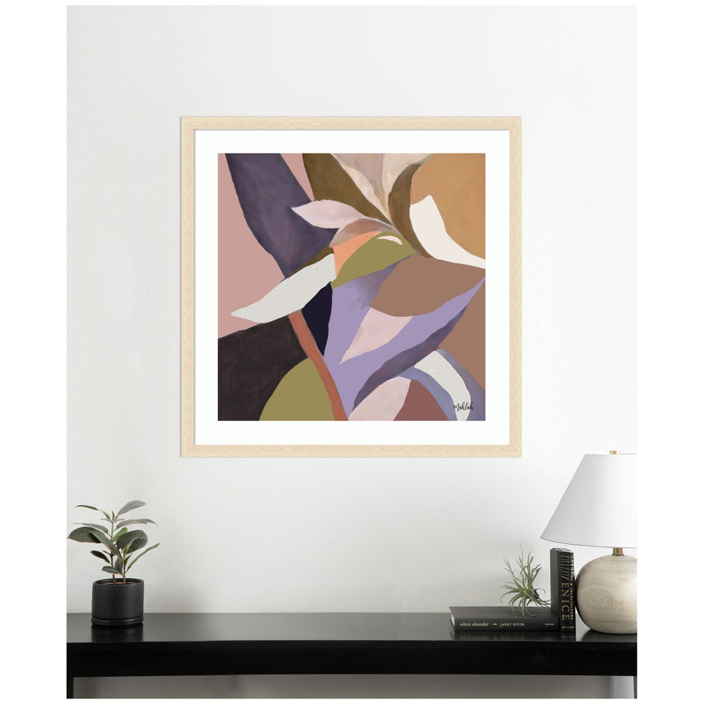 Framed Art Azure stems by Inkheart Designs