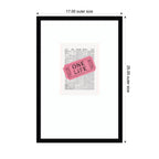 Ticket One Life by Honey Island Studio Framed Wall Art Print