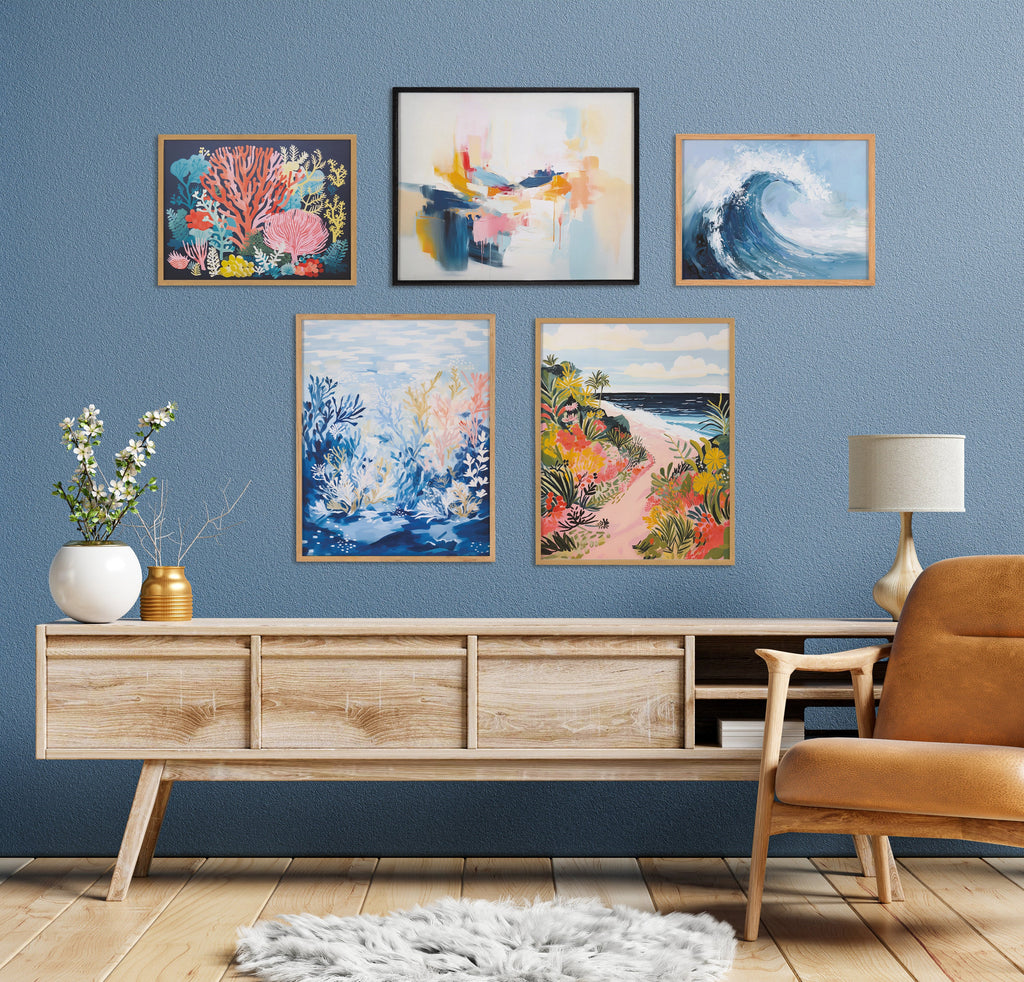 Gallery Underwater Ocean Landscape Print by The Creative Bunch Studio