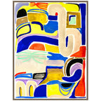Sylvie Abstract 04 Framed Canvas by Emma Daisy