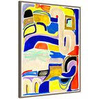 Sylvie Abstract 04 Framed Canvas by Emma Daisy