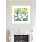 Framed Art White Phantom Hydrangea in Greens by Patricia Shaw