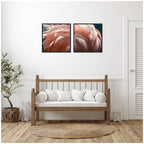 Flamingo 2 Piece Framed Canvas Wall Art Set by Alicia Bock