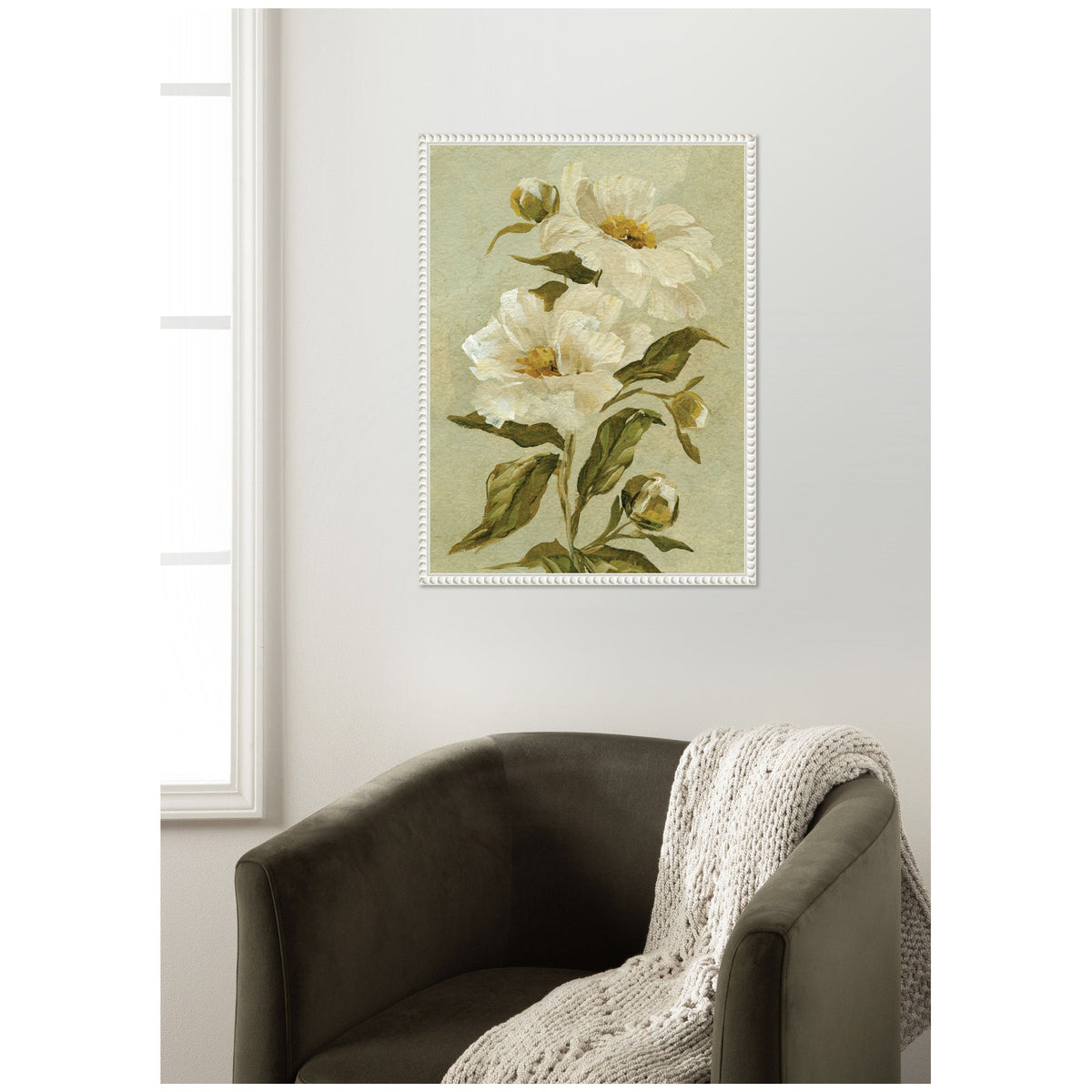 Floral No 9 by Annie Quigley Framed Canvas Wall Art Print