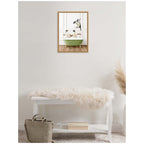 Sylvie Penguins in Transitional Bathtub Framed Canvas by Amy Peterson