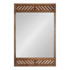 Mezzeta Wood Rectangle Wall Mirror