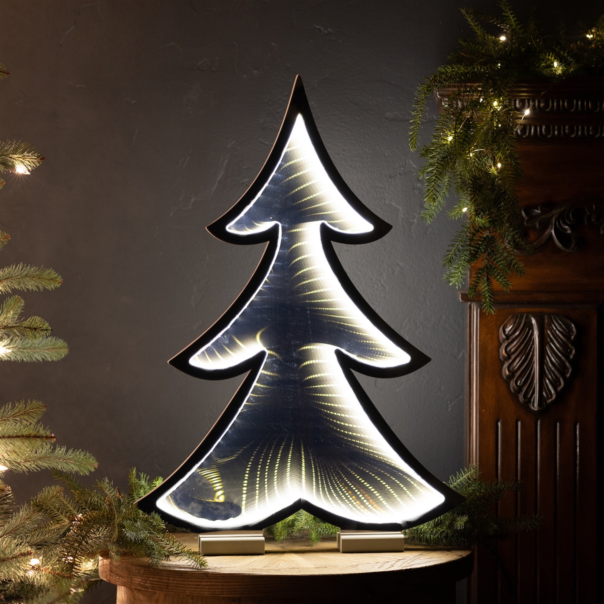 Melrose Tree Infinity Light, 24.5-Inch Height, Acrylic