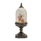 Melrose Plastic Led Snow Globe With Santa, Christmas, 12.5”H, 6 Hour Timer, Batteries Not Included, Usb Cord Included