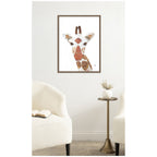 Giraffe by Madeline Jeppesen Framed Canvas Wall Art Print