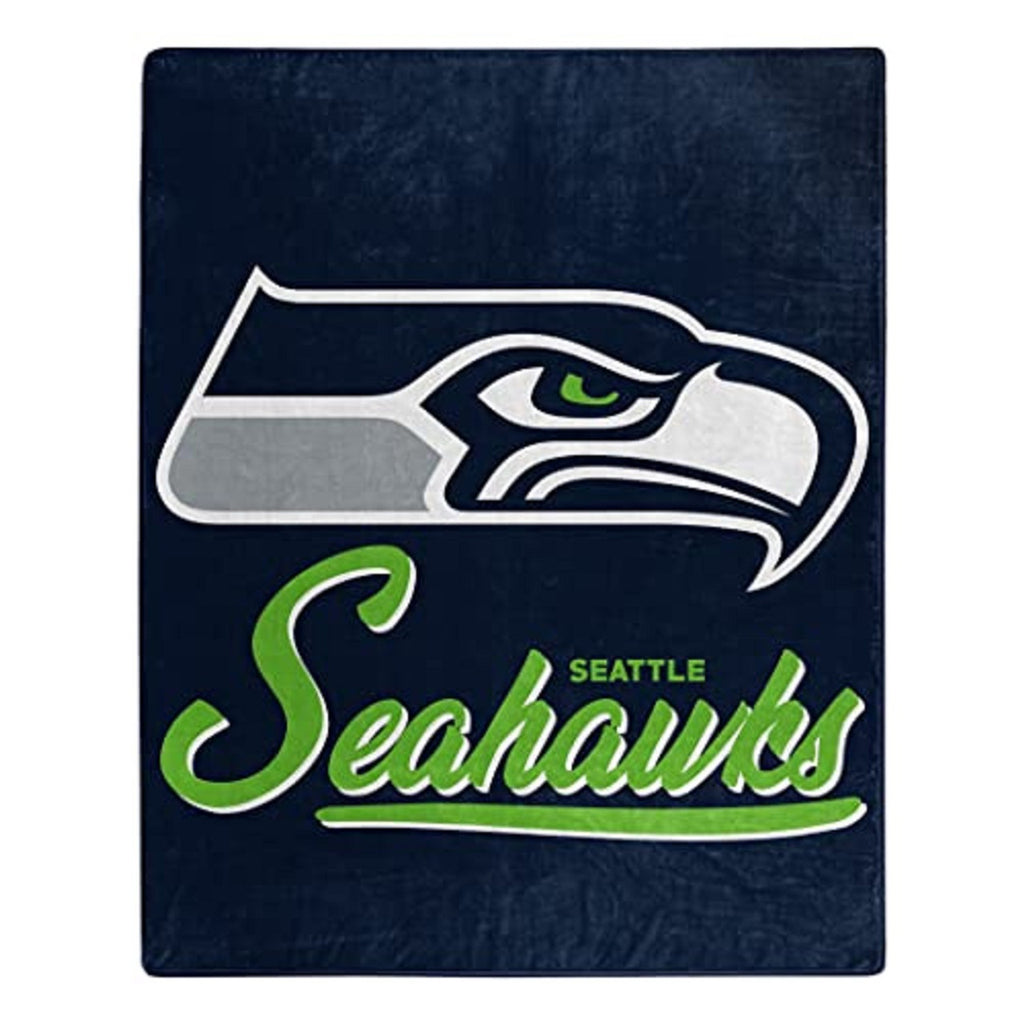 Seattle Seahawks Blanket 50X60 Raschel Signature Design