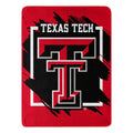 Texas Tech Red Raiders Blanket 46X60 Micro Raschel Dimensional Design Rolled