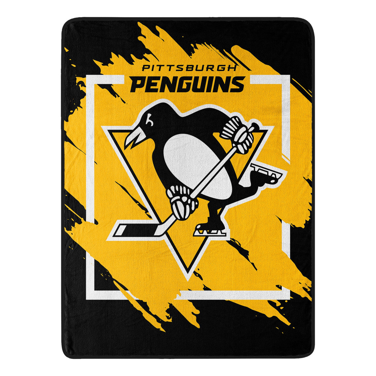 Pittsburgh Penguins Blanket 60X80 Raschel Digitize Design