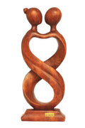 G6 Collection 12 Wooden Handmade Abstract Sculpture Statue Handcrafted - Infinite Love - Gift Art Decorative Home Decor Figurine