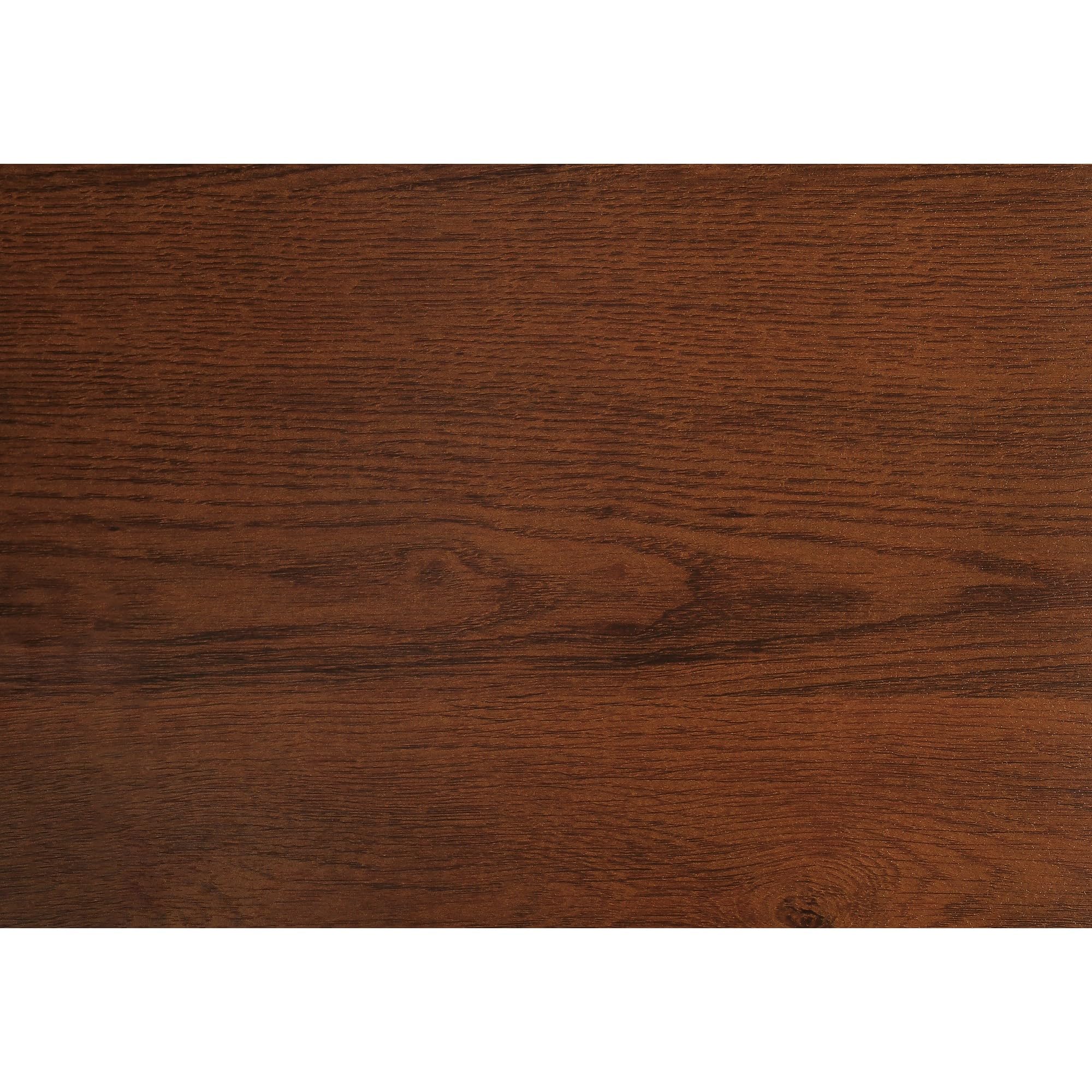 Monarch Specialties 7611 Computer Desk, Home Office, Corner, Left, Right Set-up, Storage Drawers, 70&quot; Shape, Work, Laptop, Metal, Laminate, Brown, Desk-70 L Cherry Black R Face, 71&quot; L x 71&quot; W x 30&quot; H