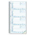 Rediform Telephone Message Book, Two-Part Carbonless, 5 X 2.75, 4 Forms/Sheet, 400 Forms Total