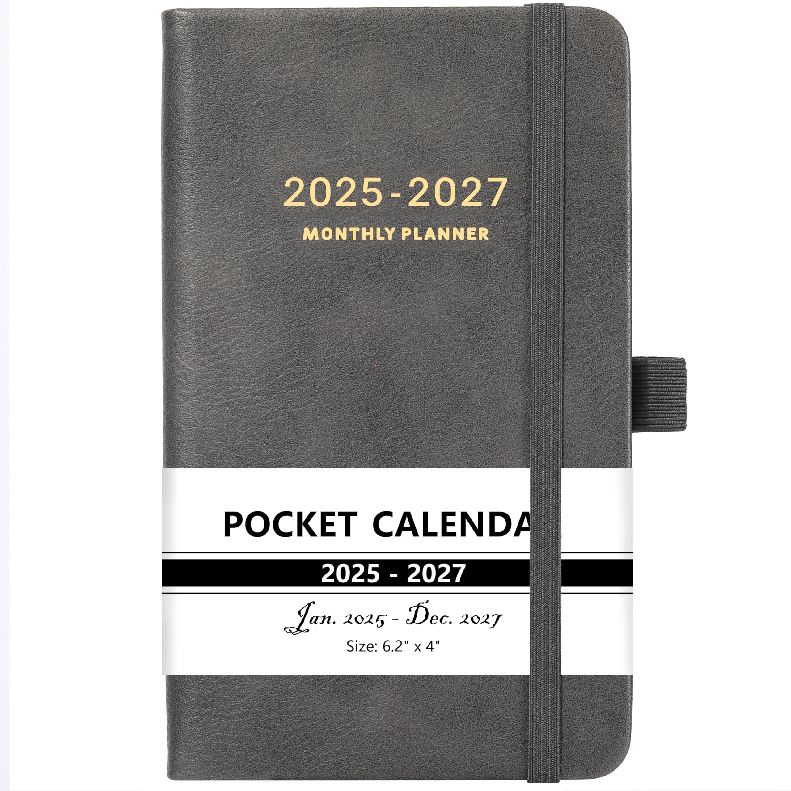 2025-2027 Pocket Planner - Monthly Pocket Calendar (36-Month) With 60 Notes Pages, Jan. 2025 - Dec. 2027, 6.2' X 4', 3-Year Mo