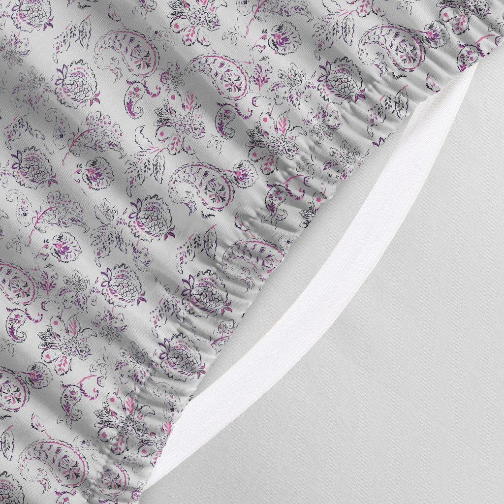 Elegant Comfort Luxury Soft Bed Sheets Paisley Pattern - 1500 Premium Hotel Quality Microfiber Softness Wrinkle And Fade Resistant (6-Piece) Bedding Set, Full, Paisley Purple