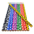 Zugar Land Paw Print On Colorful #2 Lead Pencils (12 Pcs) Wooden With Colorful Eraser On Top (12 Pack)