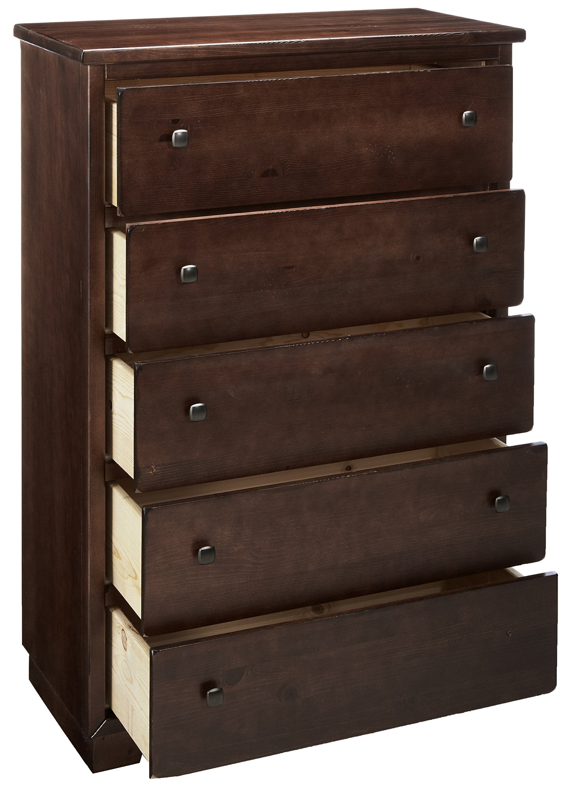 Progressive Furniture Diego Drawer Chest, 36&quot; X 18&quot; X 56&quot;, Espresso Pine