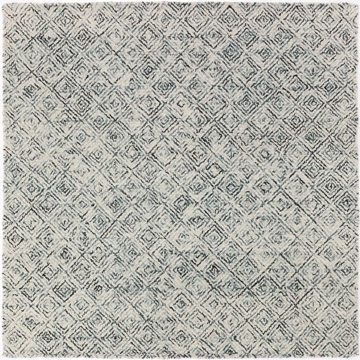 Zoe Zz1 Grey Bohemian Rug Square 4' X 4'