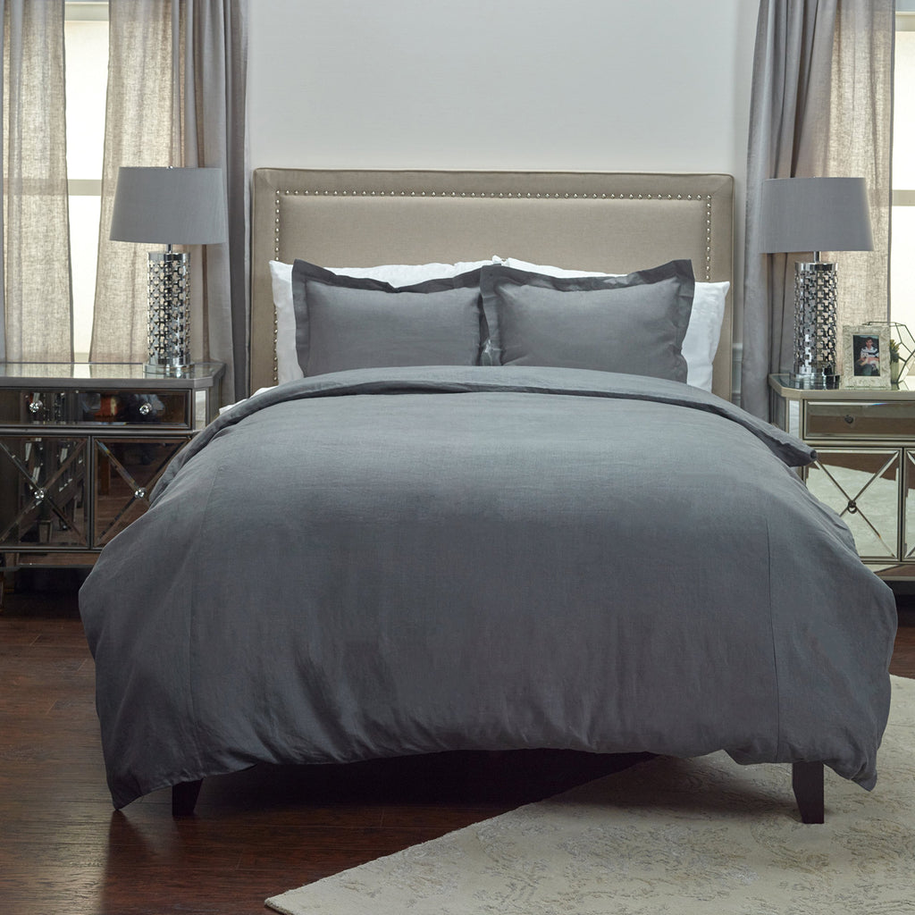 Rizzy Home | BT1726 | Standard Sham | 20"x26" Gray/Neutral/ Solid