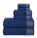 BELIZZI HOME 100% Cotton Ultra Soft 6 Pack Towel Set, Contains 2 Bath Towels 28x55 inchs, 2 Hand Towels 16x24 inchs & 2 Washclot