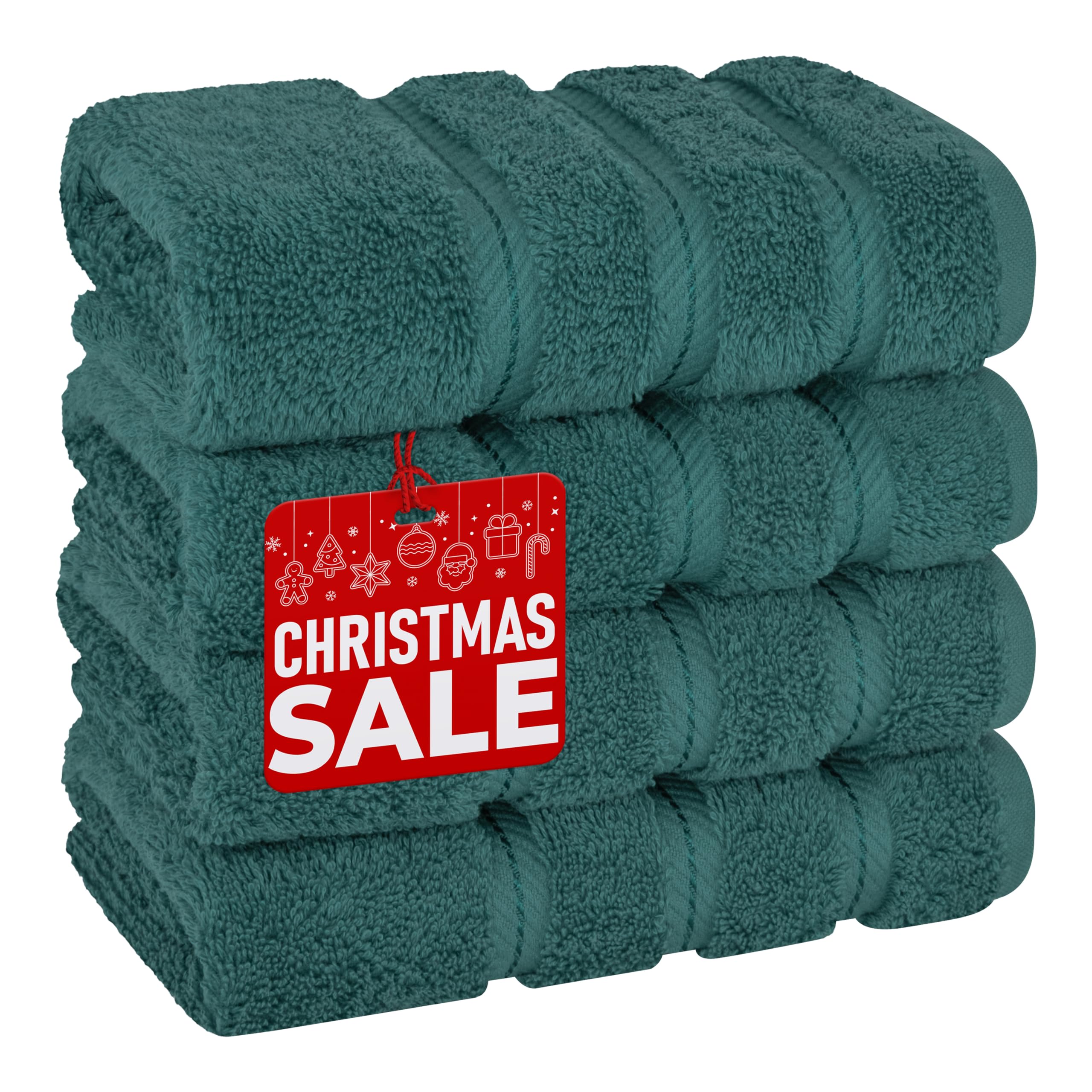 American Soft Linen Luxury Hand Towels, Hand Towel Set Of 4, 100% Turkish Cotton Hand Towels For Bathroom, Hand Face Towels For