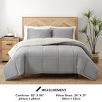 Ugg 00517 Blissful Full-Queen Comforter Set Reversible Comforter And Pillow Shams Machine Washable Soft Cozy Bedding Queen Size