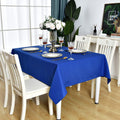Kaipho Royal Blue Rectangle Tablecloth Waterproof Stain Resistant Wrinkle Free Table Cloth 210Gsm Polyester Wipeable Table Cover